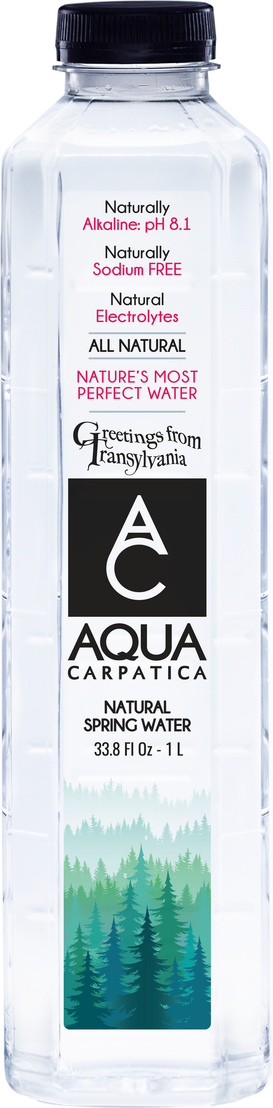 Aqua Carpatica Natural Spring Water 1L (12 Count)